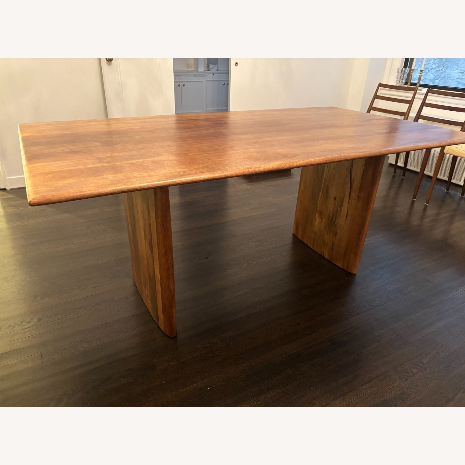 Anton Solid Wood Dining Table (Cool Walnut) - image-1