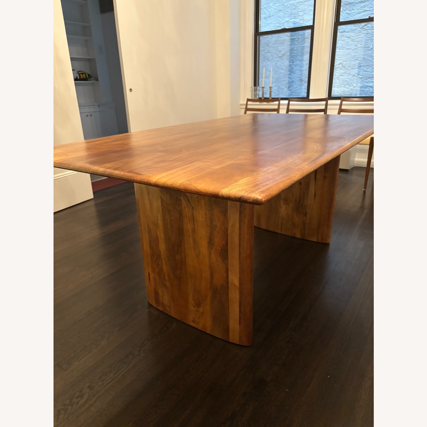 Anton Solid Wood Dining Table (Cool Walnut) - image-3