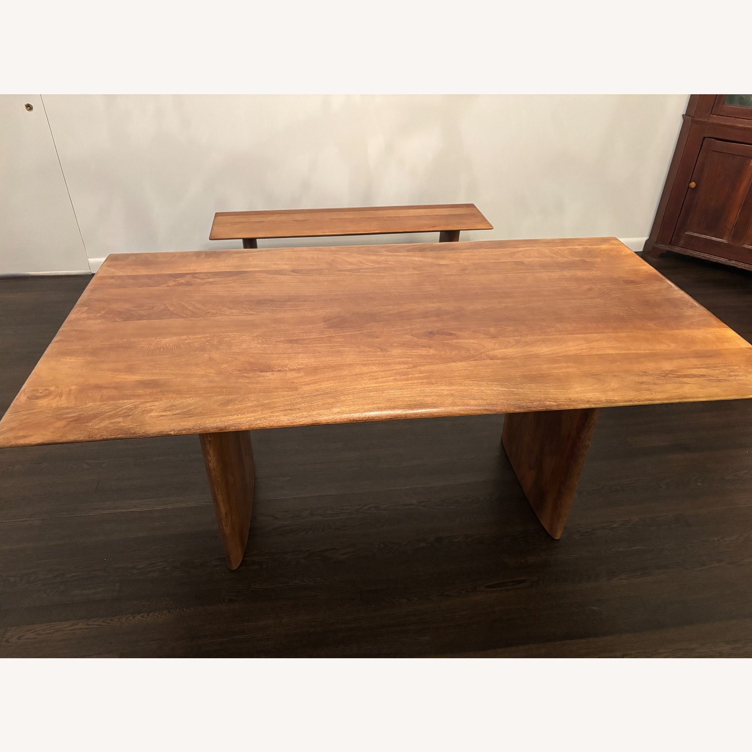 Anton Solid Wood Dining Table (Cool Walnut) - image-2