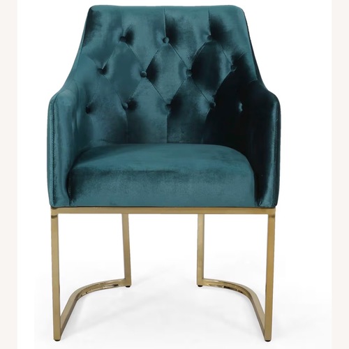 Used Christopher Knight Home Green Velvet Accent Chair for sale on AptDeco