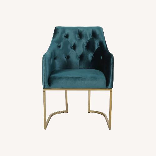 Used Christopher Knight Home Green Velvet Accent Chair for sale on AptDeco