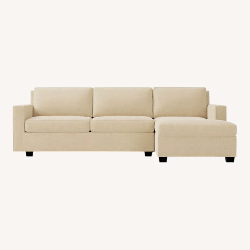 Used West Elm Light Taupe Henry Sofa Set 14  for sale on AptDeco