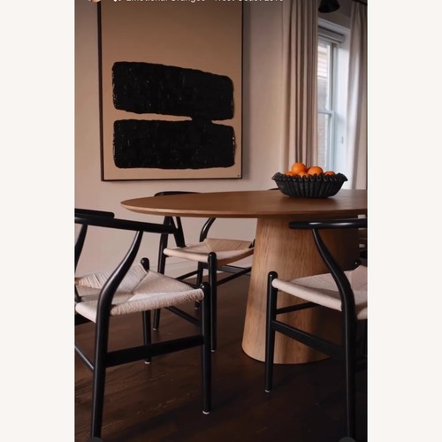 Used Lulu & Georgia Beth Oval Table in Color Natural for sale on AptDeco