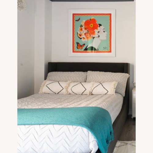 Used Room & Board Gray Queen Marlo Storage Bed for sale on AptDeco