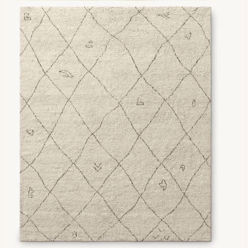 Used Restoration Hardware  Moroccan Hand-Knotted Wool Rug (8' x 10') for sale on AptDeco