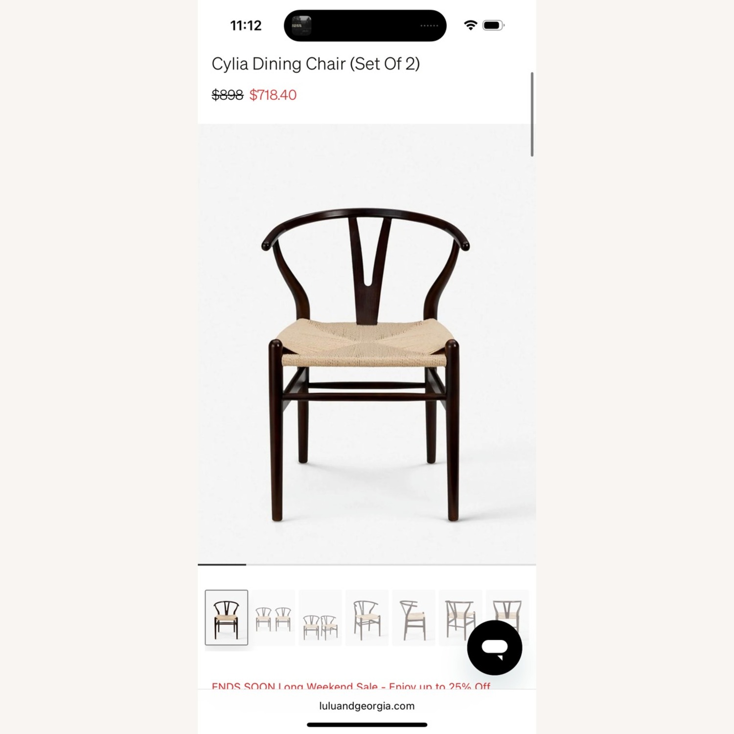 Lulu & Georgia Cylia Natural Wood Dining Chairs - image-4
