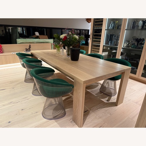 Used Solid White Oak Dining Table for sale on AptDeco