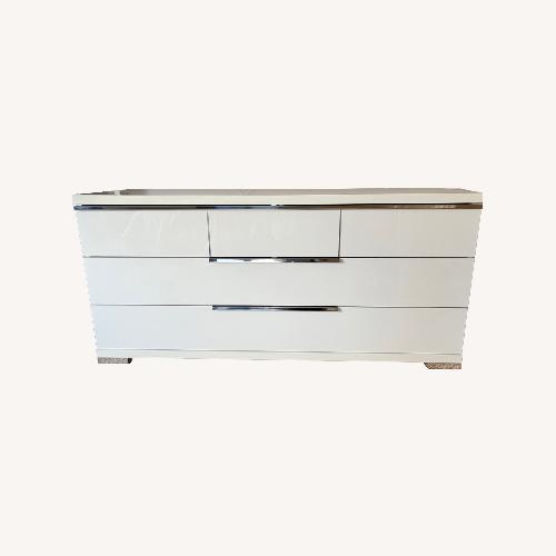 Used Dania Furniture Asti White Wood Sideboard for sale on AptDeco