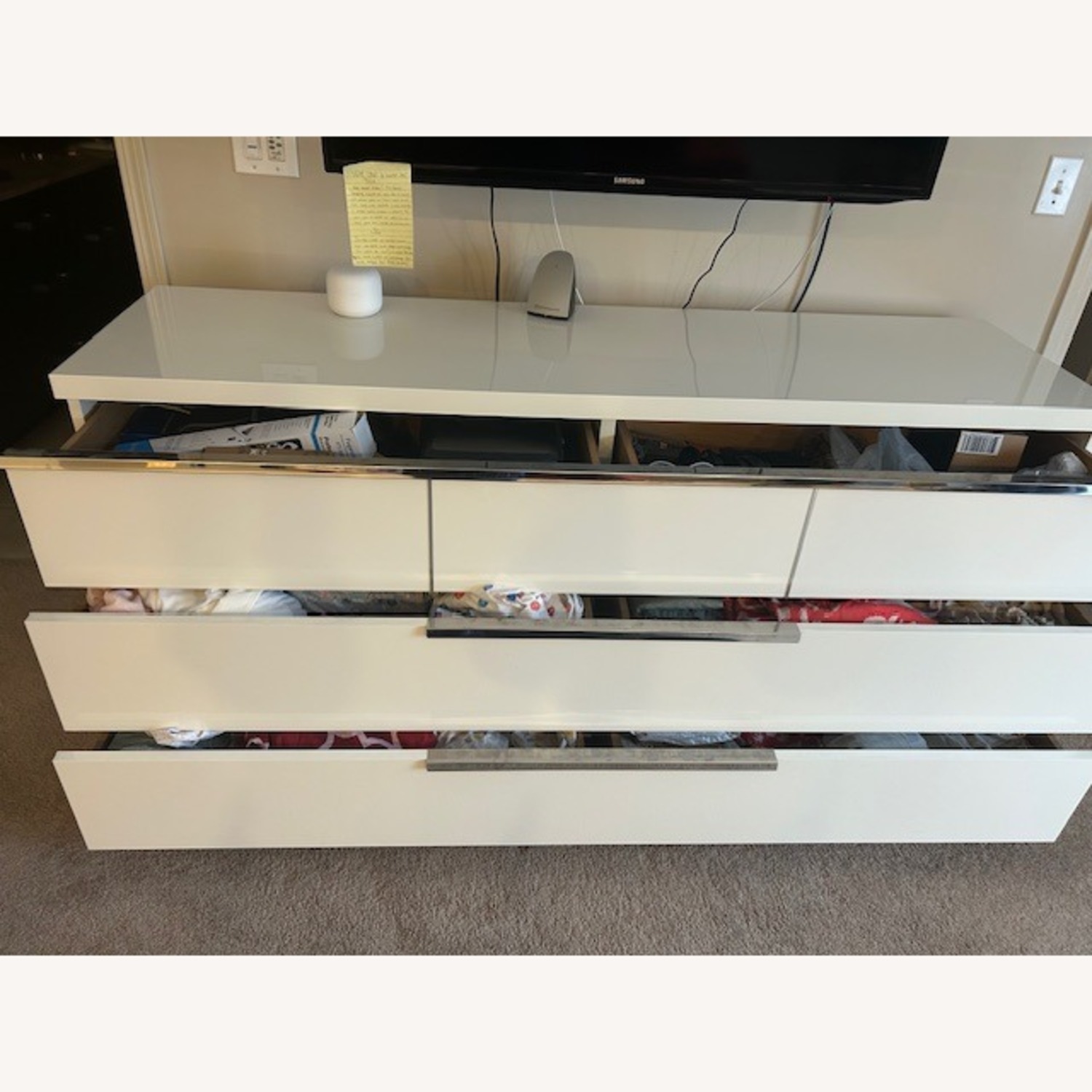 Dania Furniture Asti White Wood Sideboard - image-2