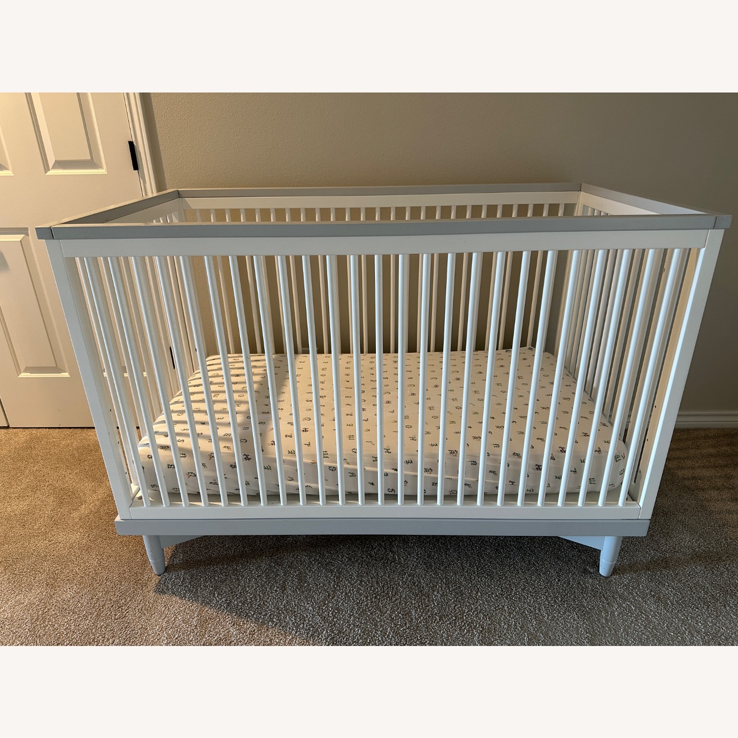 DucDuc Soho White Wood Crib - image-2