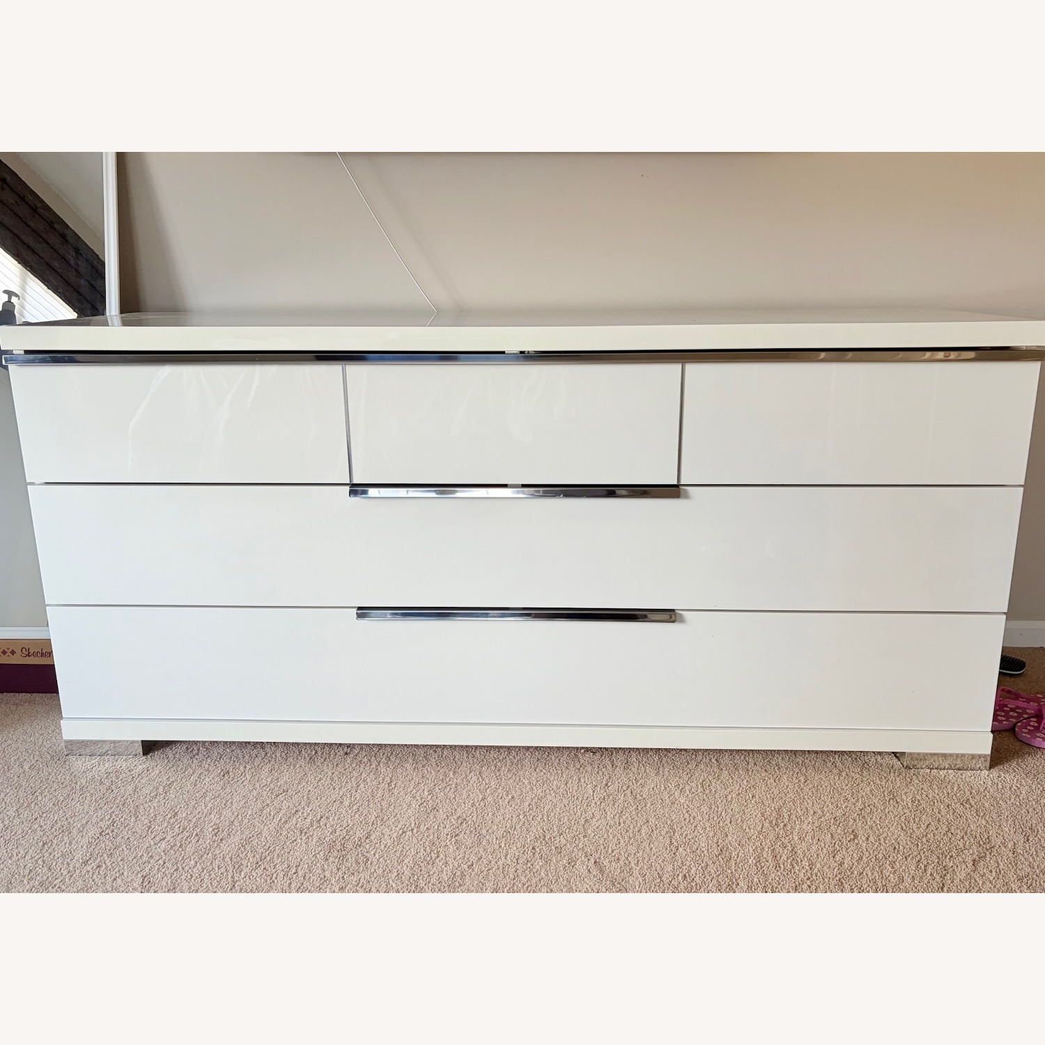 Dania Furniture Asti White Wood Dresser - image-3