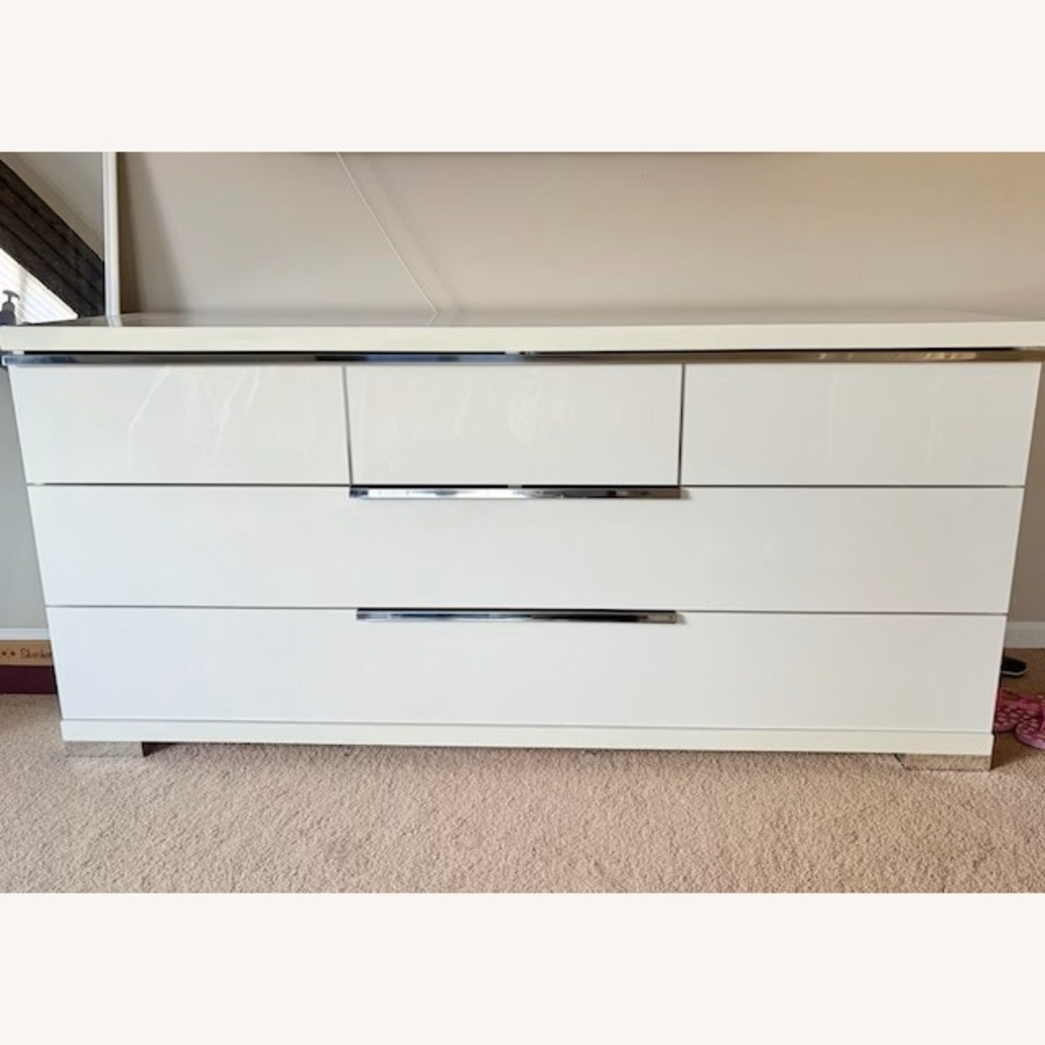 Dania Furniture Asti White Wood Dresser - image-1