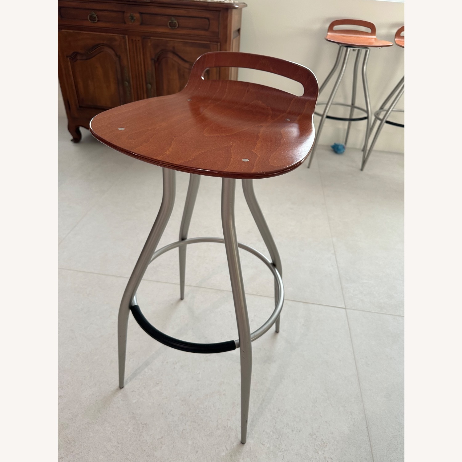 Scandinavian Designs Natural Wood Stools - image-4