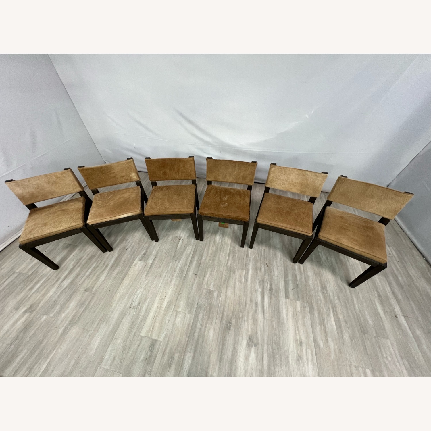 Restoration Hardware Saddle Fabric Dining Chair, Setof6 - image-3