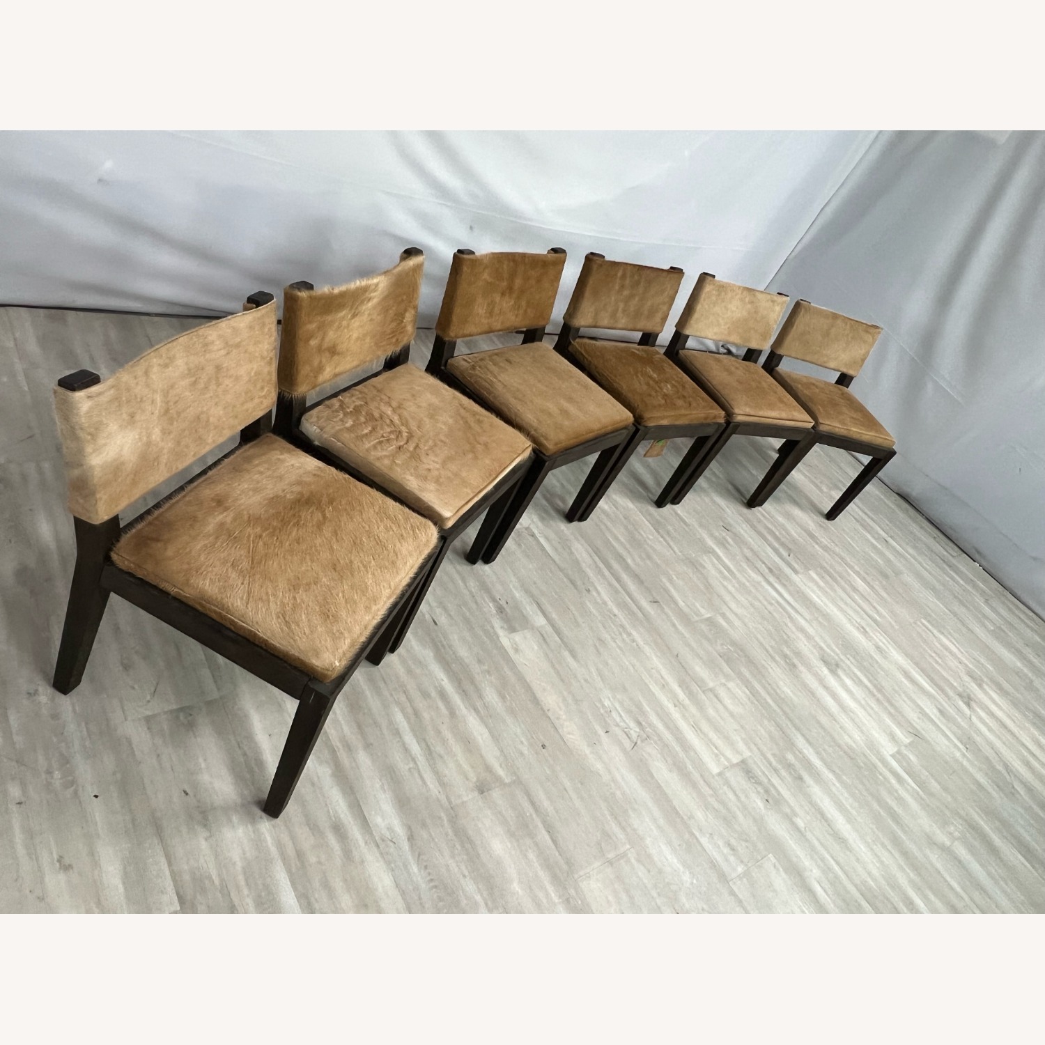 Restoration Hardware Saddle Fabric Dining Chair, Setof6 - image-2