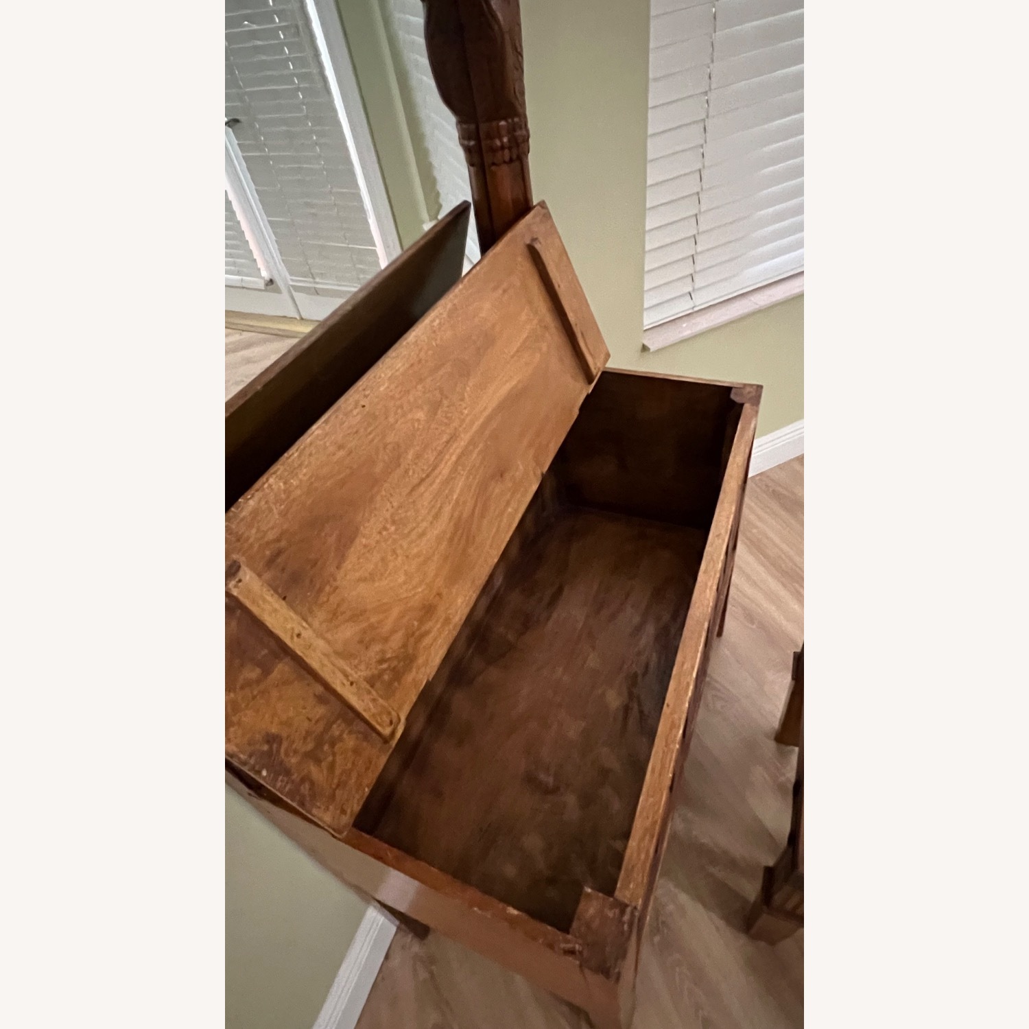 Solid Wood Dressing Table with Mirror & Chair - image-1