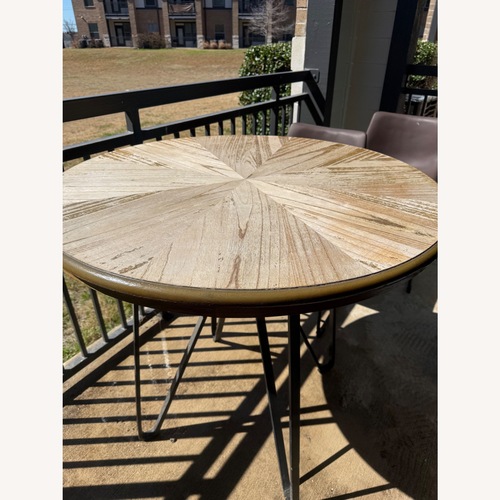 Used Ashley Furniture Light Brown Wood Dining Set for sale on AptDeco