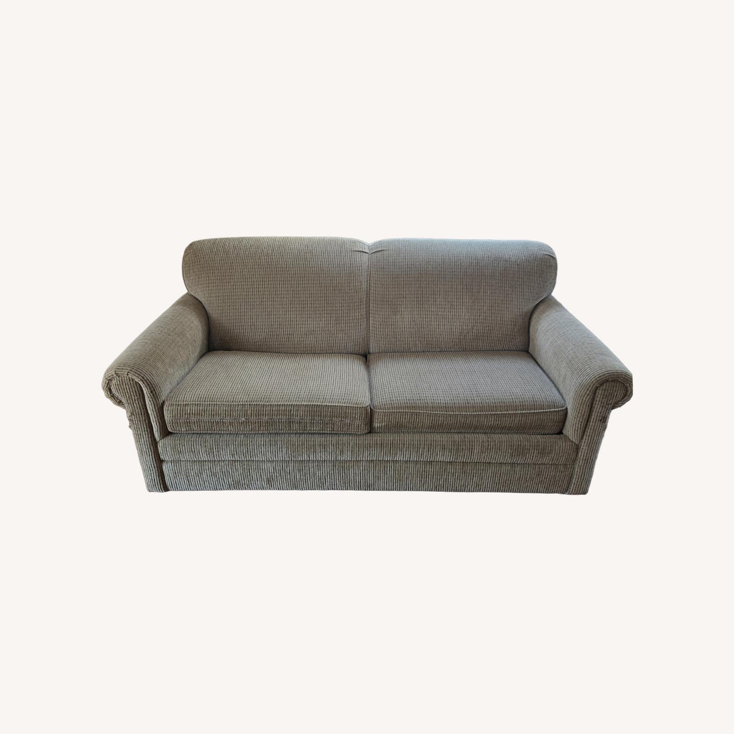 Art Van Light Brown Fabric Sleeper Sofa - image-0