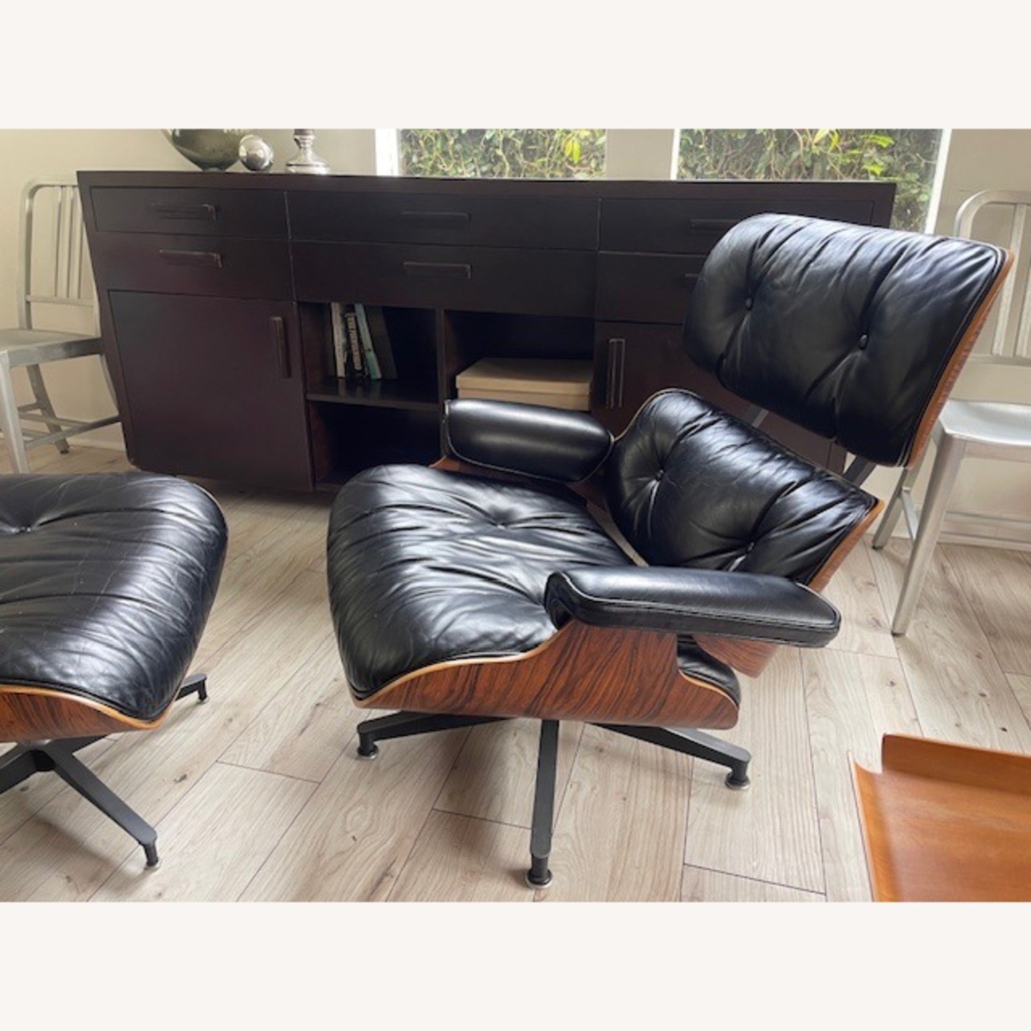 Vintage/Antique Eames Chair Black Accent Chair - image-2