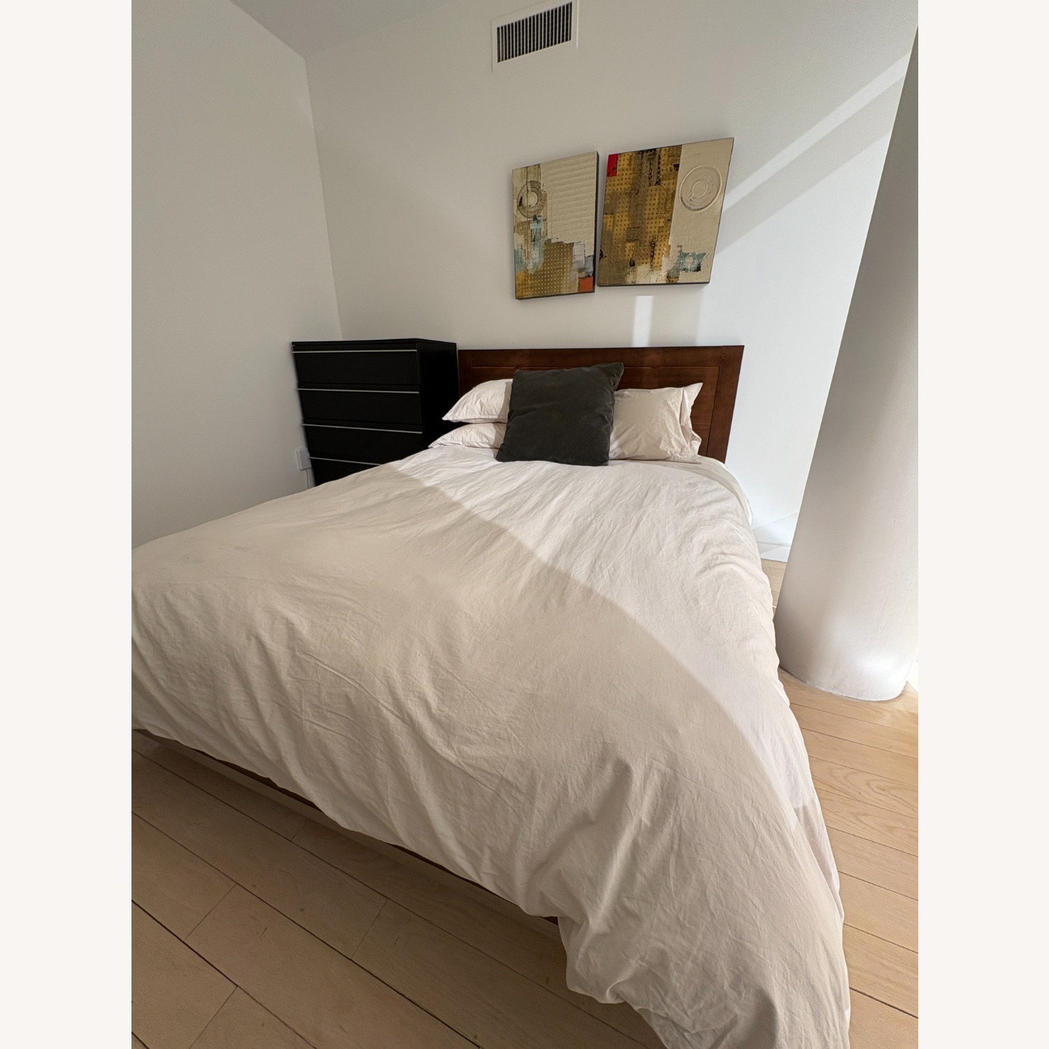 Bloomingdale's Dark Brown Wood Queen Bed - image-4