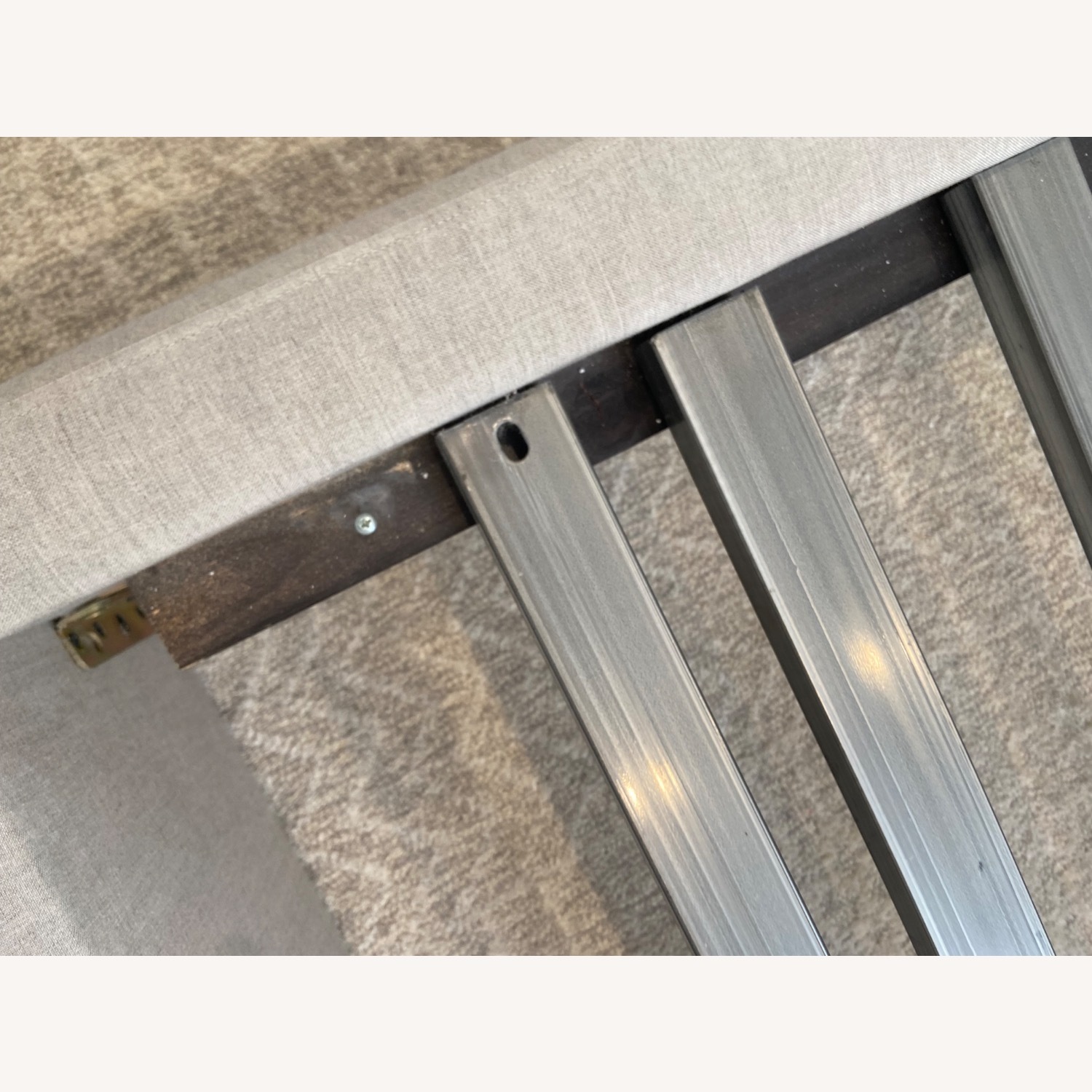 Room & Board Jasper Light Gray Fabric Queen Bed - image-7