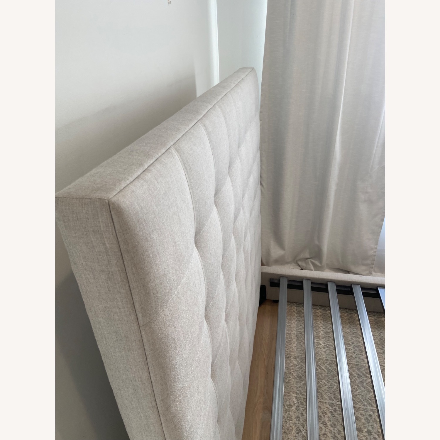 Room & Board Jasper Light Gray Fabric Queen Bed - image-8