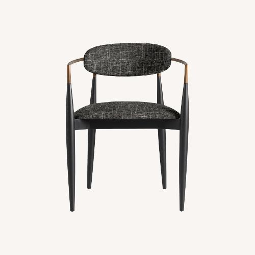 Used Arhaus Jagger Gray Cary Linen Dining Arm Chairs for sale on AptDeco