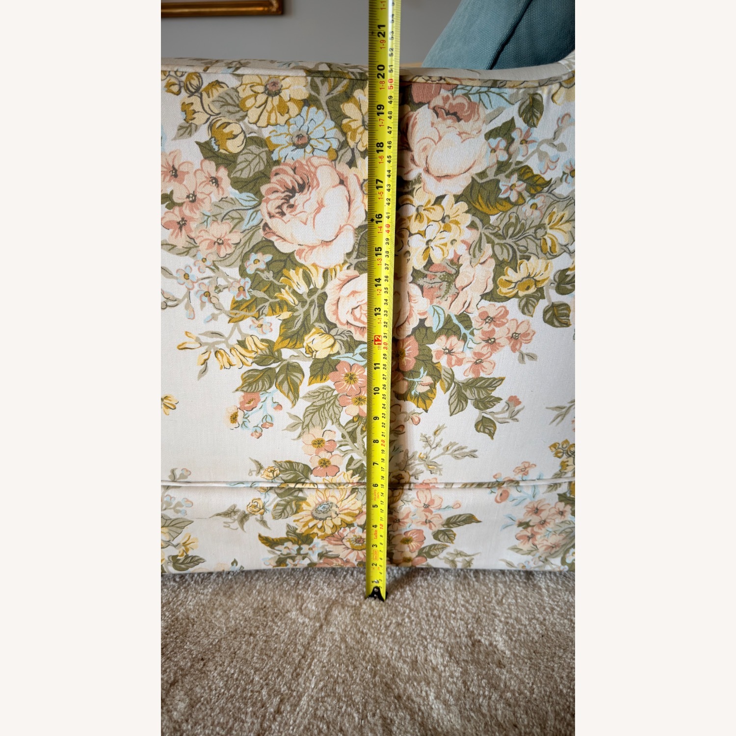 Vintage Floral Club Chair - image-7