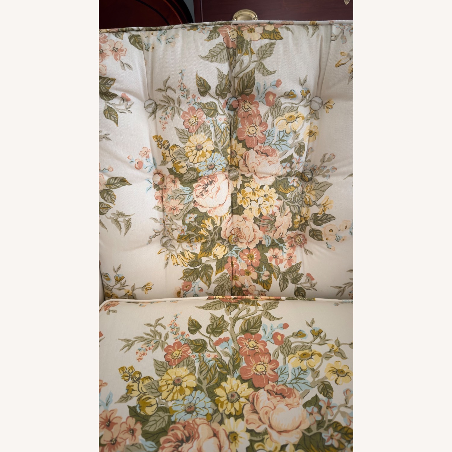 Vintage Floral Club Chair - image-4