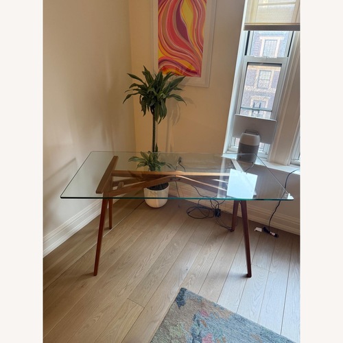 Used Modway Glass Top Office Desk for sale on AptDeco