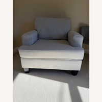 Fusion Light Gray Fabric Armchair