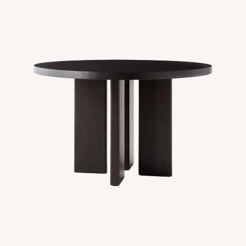 Used CB2 Shadow Blackened Wood Dining Table  for sale on AptDeco