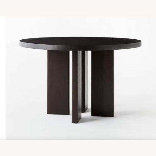 Used CB2 Shadow Blackened Wood Dining Table  for sale on AptDeco