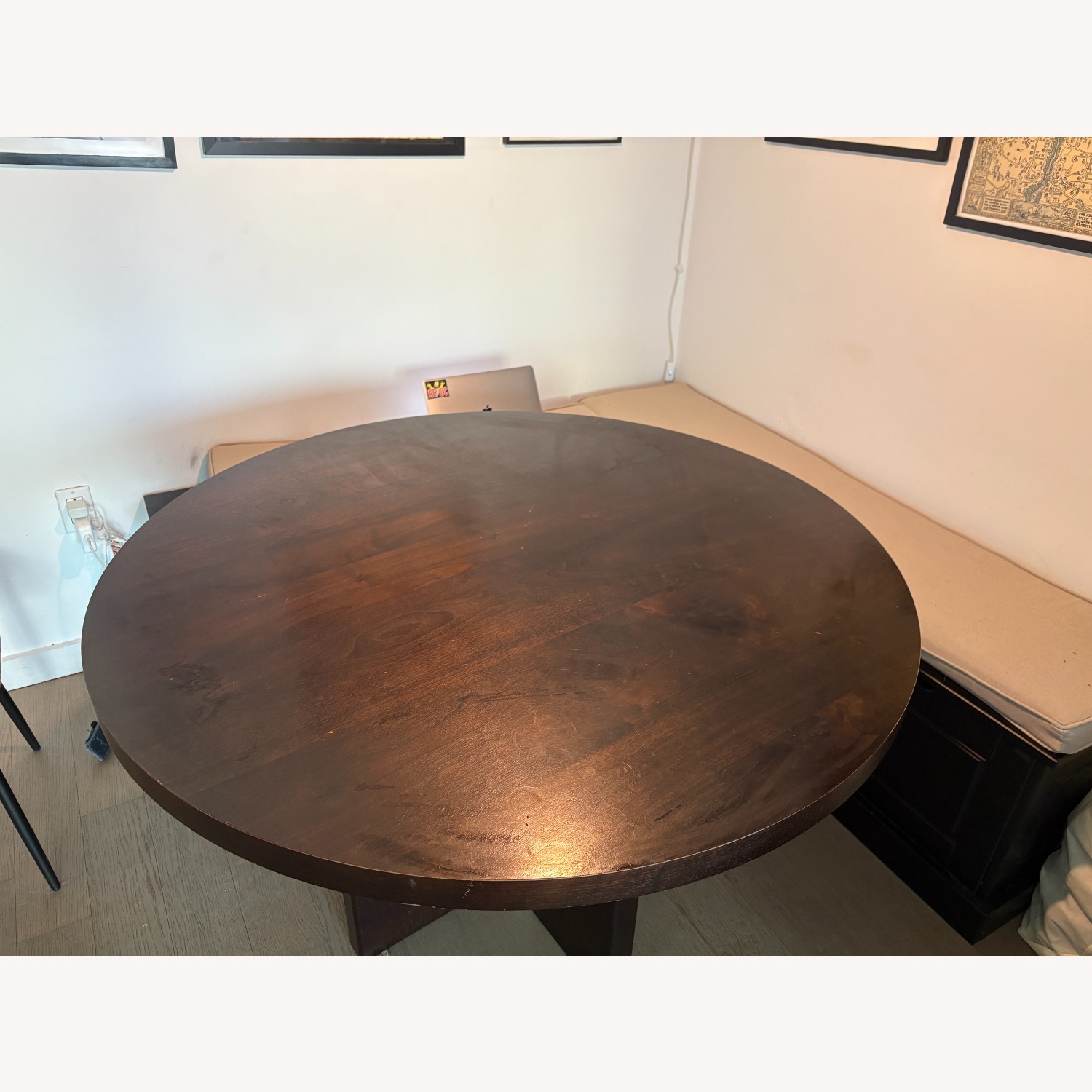 CB2 Shadow Blackened Wood Dining Table  - image-1