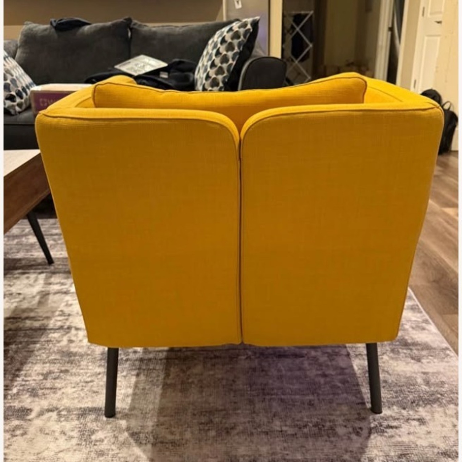 IKEA Yellow Fabric Accent Chair - image-3