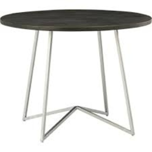 Used CB2 Peak Dark Gray Wood Dining Table for sale on AptDeco