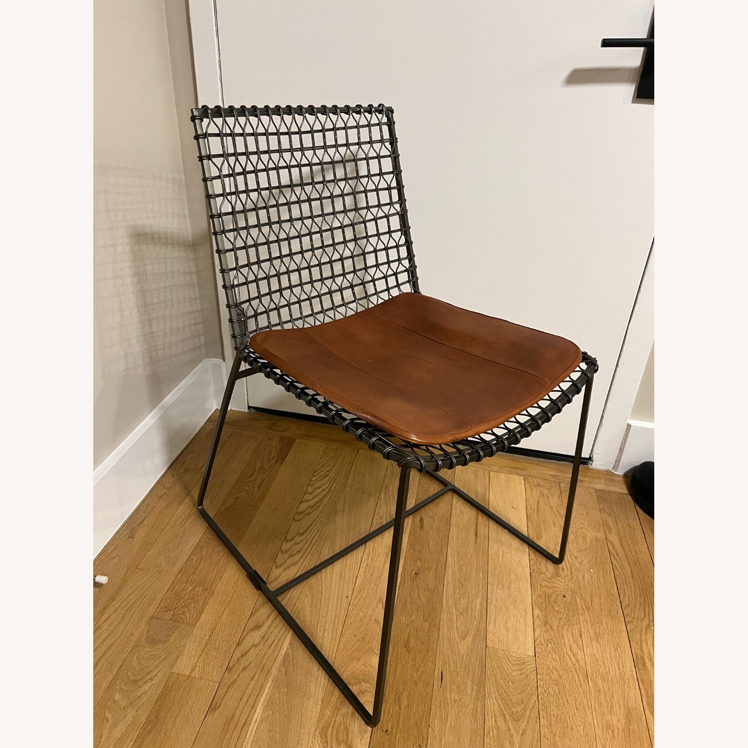 Crate and Barrel Metal Dining Chairs - image-3