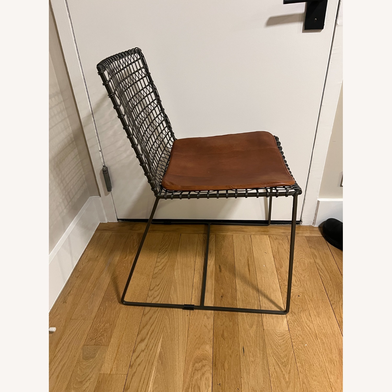 Crate and Barrel Metal Dining Chairs - image-4