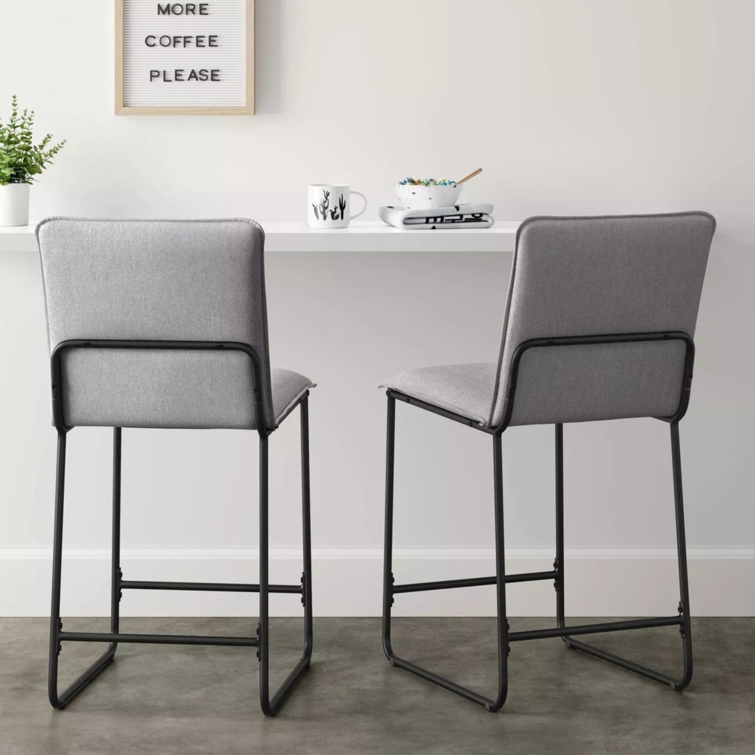 Target Room Essentials™ Light Gray Stools - image-1