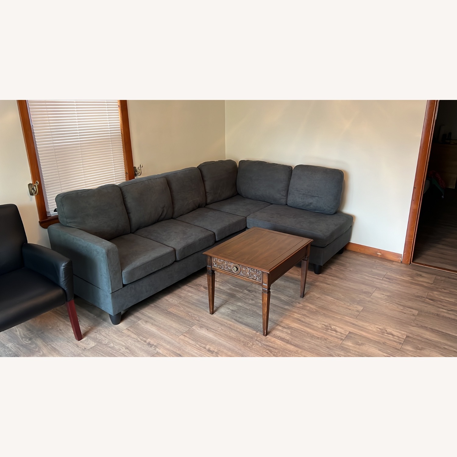 Dark Gray 2 Piece Sectional - image-2