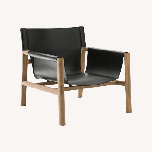 Used B&B Italia Pablo Black Leather Armchair Pair for sale on AptDeco
