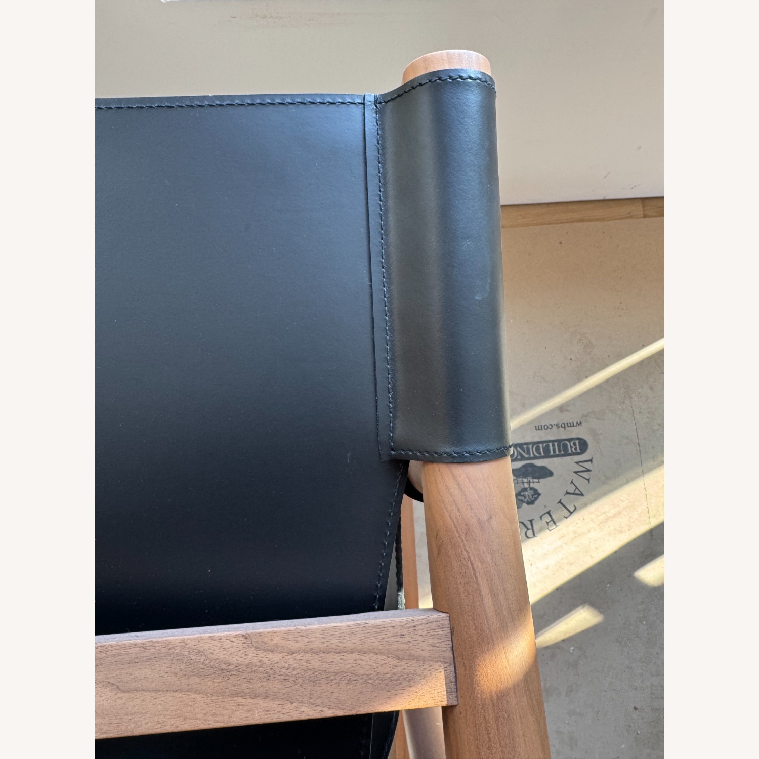 B&B Italia Pablo Black Leather Armchair Pair - image-6