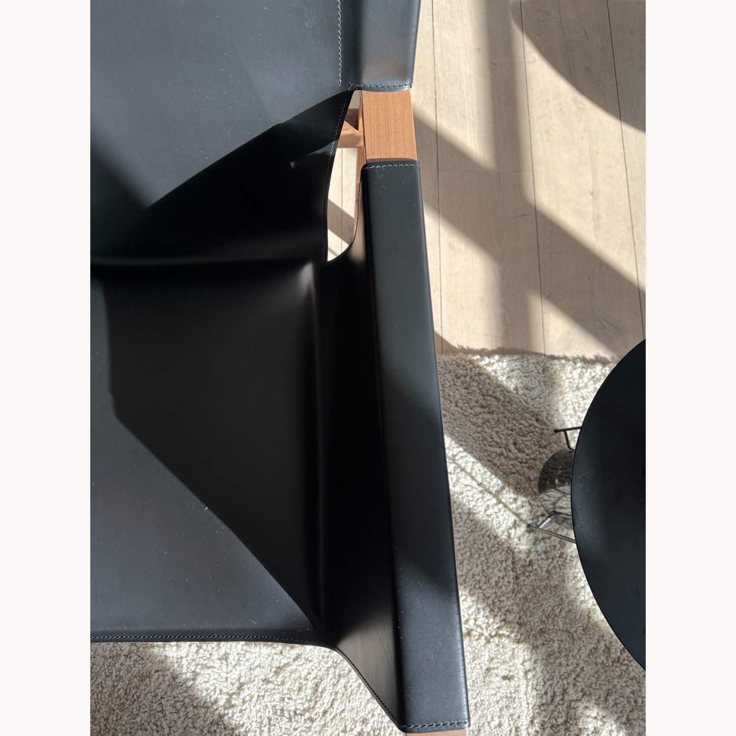 B&B Italia Pablo Black Leather Armchair Pair - image-11