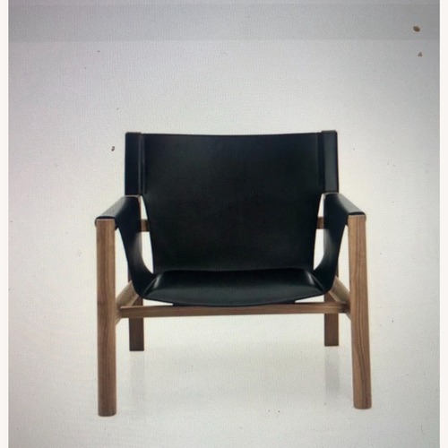 Used B&B Italia Pablo Black Leather Armchair Pair for sale on AptDeco