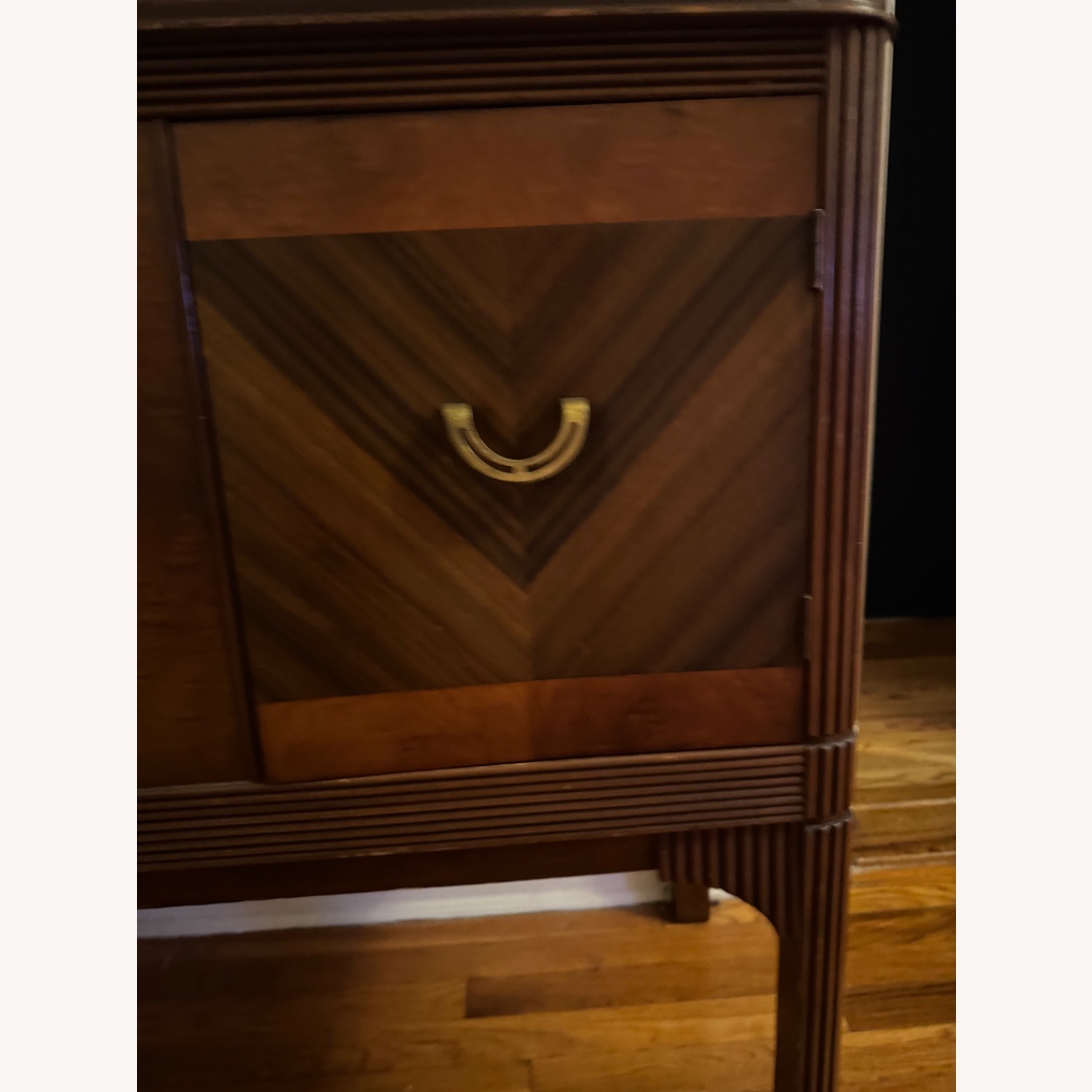Vintage/Antique Dark Brown Wood Sideboard - image-4