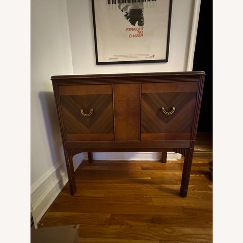 Used Vintage/Antique Dark Brown Wood Sideboard for sale on AptDeco