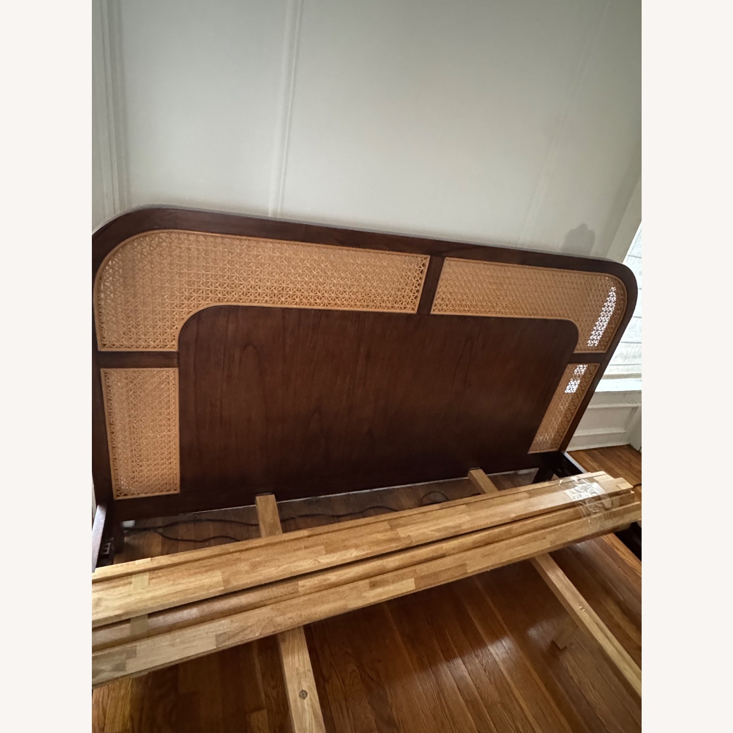 CB2 Dark Brown Wood King Bed - image-3