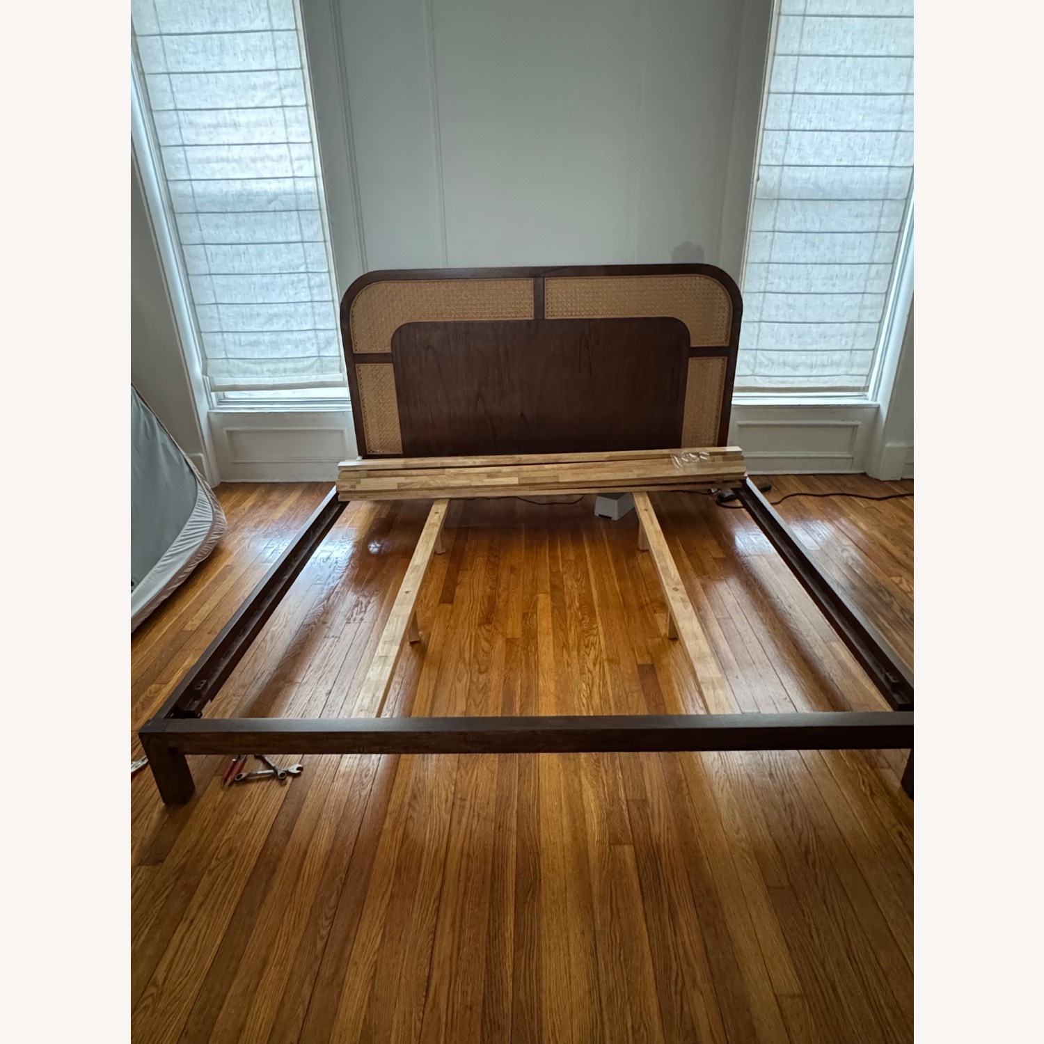 CB2 Dark Brown Wood King Bed - image-2