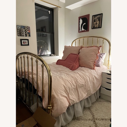 Used Antique Solid Brass Full Bed for sale on AptDeco