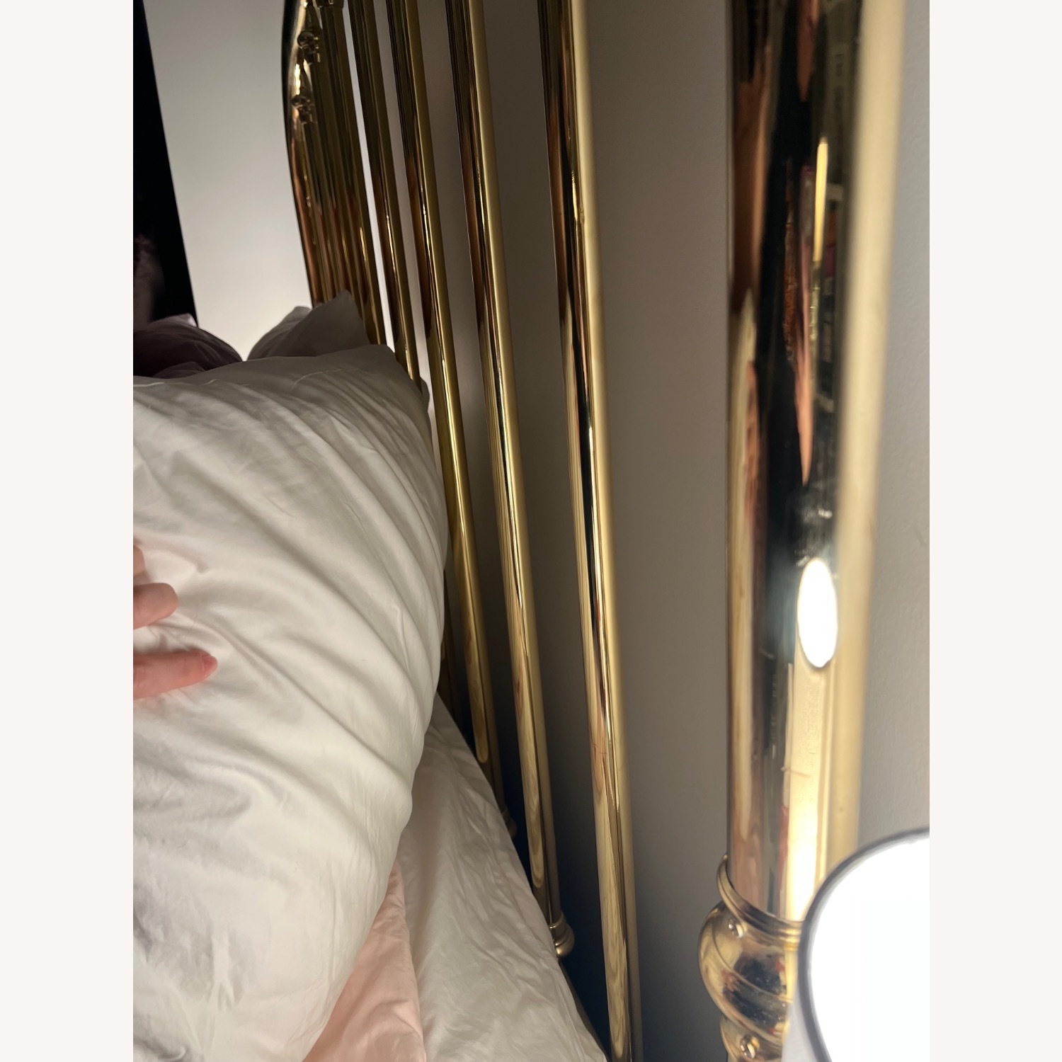 Antique Solid Brass Full Bed - image-5